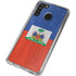 Haitian Flag Distressed Galaxy A21 Clear Case